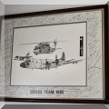 A40. DICASS team 1982 signed print. 